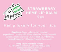 STRAWBERRY & HEMP Moisturising Lip Balm 5ml